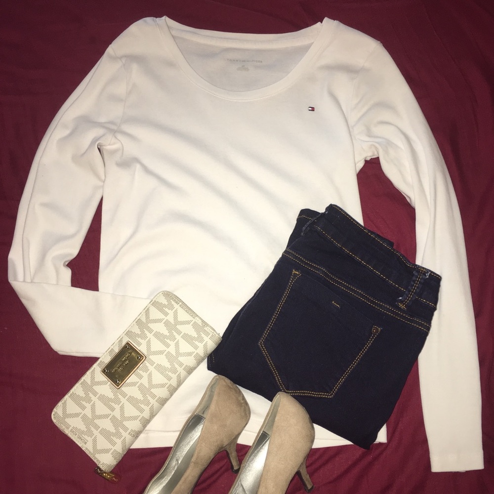 White Tommy Hilfiger Long sleeve top